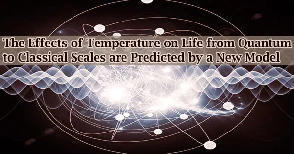 The Effects of Temperature on Life from Quantum to Classical Scales are Predicted by a New Model