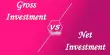 Difference between Gross Investment and Net Investment