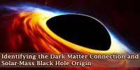 Identifying the Dark Matter Connection and Solar-Mass Black Hole Origin