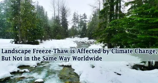 Landscape Freeze-Thaw is Affected by Climate Change, But Not in the Same Way Worldwide