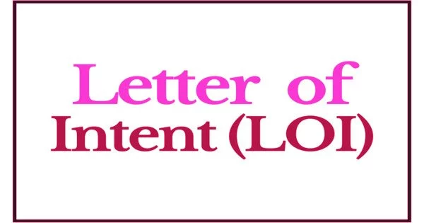 Sample Format for Letter Of Intent
