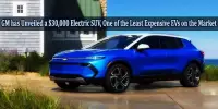 GM has Unveiled a $30,000 Electric SUV, One of the Least Expensive EVs on the Market