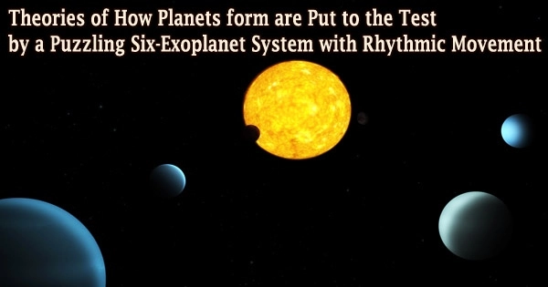 Theories of How Planets form are Put to the Test by a Puzzling Six-Exoplanet System with Rhythmic Movement