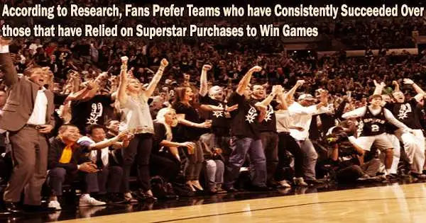 According to Research, Fans Prefer Teams who have Consistently Succeeded Over those that have Relied on Superstar Purchases to Win Games