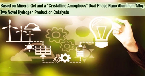 Based on Mineral Gel and a “Crystalline-Amorphous” Dual-Phase Nano-Aluminum Alloy, Two Novel Hydrogen Production Catalysts
