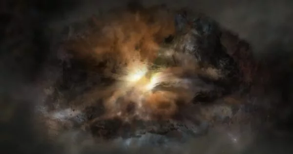 Supermassive Black Hole’s Dazzling Jet is only Occasionally Seen