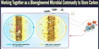 Working Together as a Bioengineered Microbial Community to Store Carbon