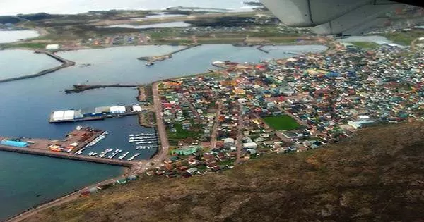 Aerial-view-of-St-Pierre-the-capital-and-largest-town