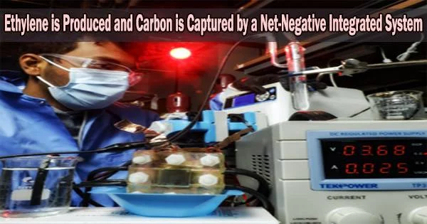 Ethylene is Produced and Carbon is Captured by a Net-Negative Integrated System