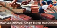 Standard Specification and Work Procedure for Brickwork in Masonry Construction