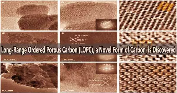Long-Range Ordered Porous Carbon (LOPC), a Novel Form of Carbon, is Discovered