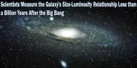 Scientists Measure the Galaxy’s Size-Luminosity Relationship Less than a Billion Years After the Big Bang