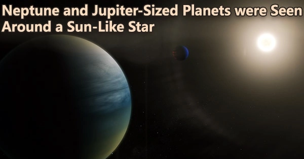 Neptune and Jupiter-Sized Planets were Seen Around a Sun-Like Star