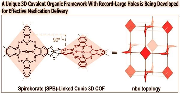 A Unique 3D Covalent Organic Framework With Record-Large Holes is Being Developed for Effective Medication Delivery