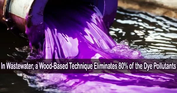 In Wastewater, a Wood-Based Technique Eliminates 80% of the Dye Pollutants