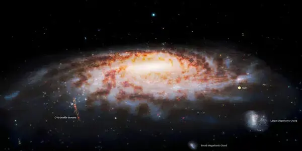 Footprints of galactic immigration uncovered in Andromeda galaxy