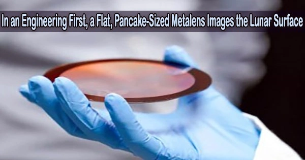 In an Engineering First, a Flat, Pancake-Sized Metalens Images the Lunar Surface