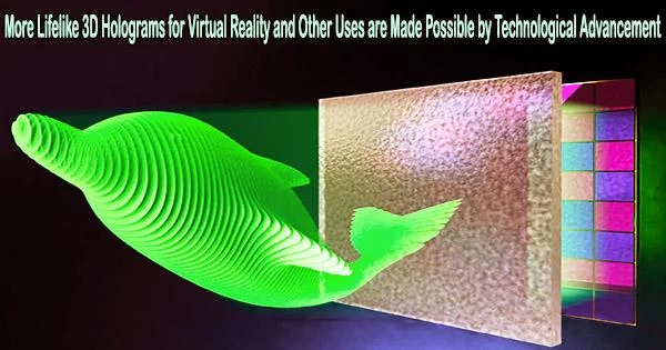 More Lifelike 3D Holograms for Virtual Reality and Other Uses are Made Possible by Technological Advancement
