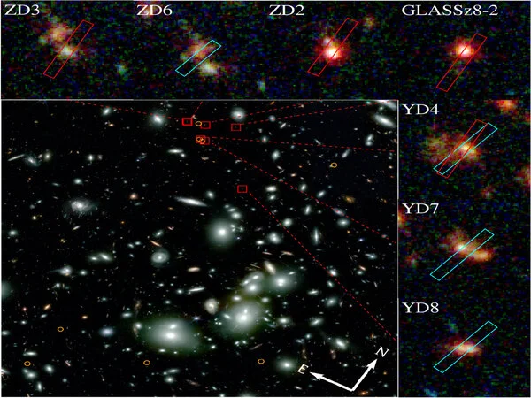 Webb reveals early-universe prequel to huge galaxy cluster