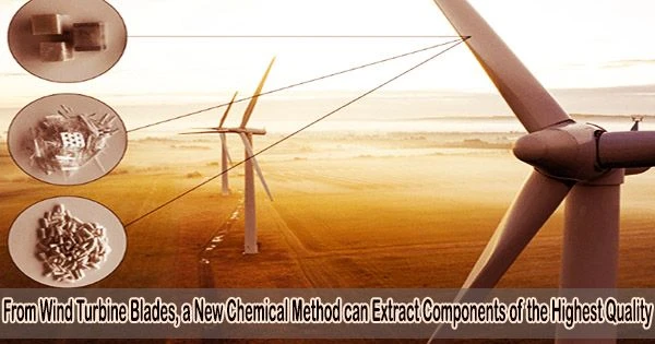 From Wind Turbine Blades, a New Chemical Method can Extract Components of the Highest Quality