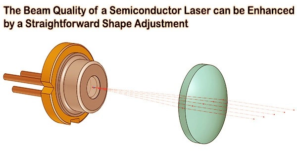 The Beam Quality of a Semiconductor Laser can be Enhanced by a Straightforward Shape Adjustment