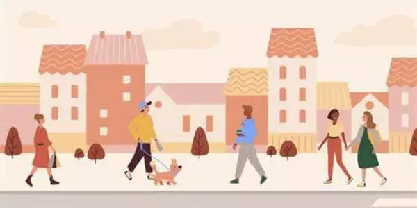 Walkable neighborhoods help adults socialize, increase community