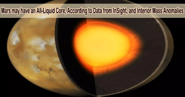 Mars may have an All-Liquid Core, According to Data from InSight, and Interior Mass Anomalies