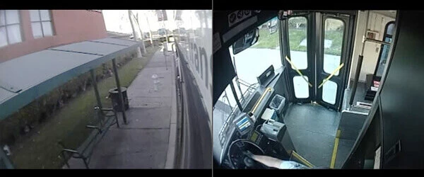 Using cameras on transit buses to monitor traffic conditions