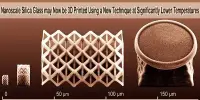Nanoscale Silica Glass may Now be 3D Printed Using a New Technique at Significantly Lower Temperatures