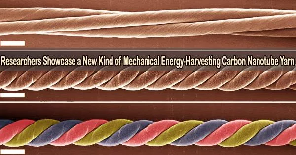 Researchers Showcase a New Kind of Mechanical Energy-Harvesting Carbon Nanotube Yarn