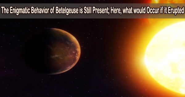 The Enigmatic Behavior of Betelgeuse is Still Present; Here, what would Occur if it Erupted