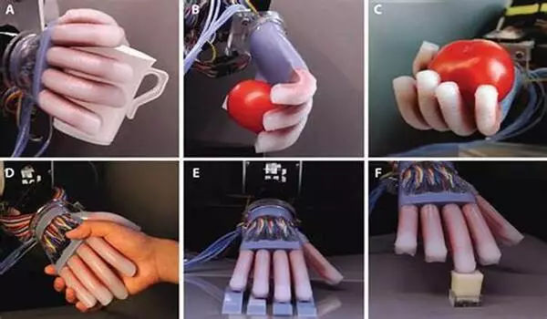 Robotic hand rotates objects using touch, not vision