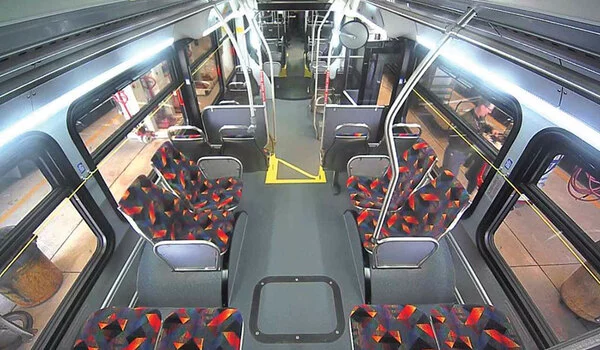 Using cameras on transit buses to monitor traffic conditions