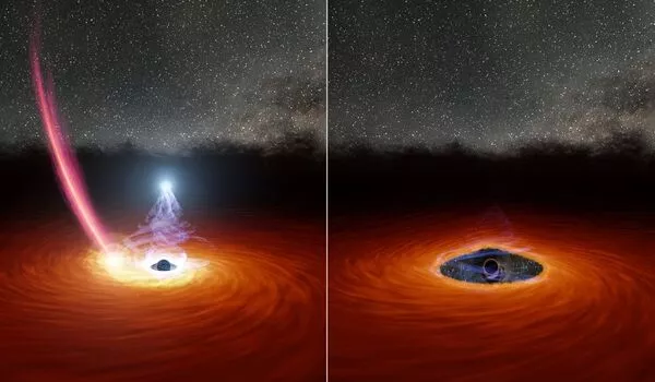 Black holes are messy eaters