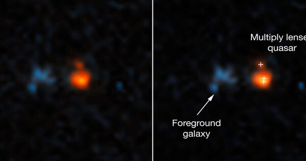 Astronomers identify the Brightest and Fastest-growing Quasar