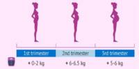 Excess Weight Increase in the First Trimester is connected with Fetal Fat Buildup