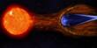 Magnetic Reconnection Energizes Particles in the Embryonic Solar Wind
