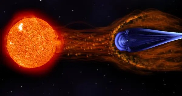 Magnetic Reconnection Energizes Particles in the Embryonic Solar Wind